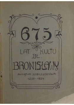 675 lat kultu bł. Bronisławy, 1934 r.