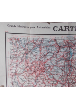 Mapa Grands Itineraires pour Automobiles