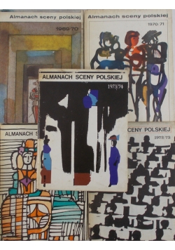 Almanach sceny Polskiej-zestaw 5 książek 1969-1973