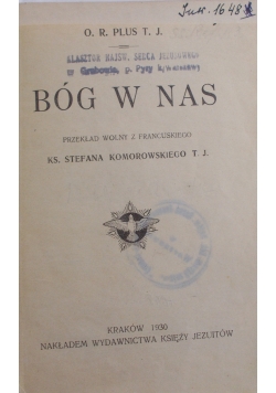 Bóg w nas, 1930 r.