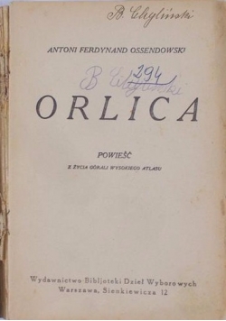 Orlica, 1925 r.
