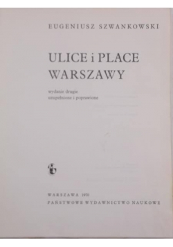 Ulice i place Warszawy