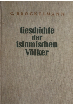 Geschichte der islamischen Volker - 1939r.