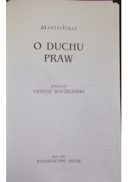 O duchu praw
