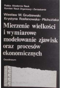 Mierzenie wielkości i wymiarowe modelowanie zjawisk oraz procesów ekonomicznych