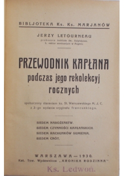 Przewodnik Kapłana, 1930 r.