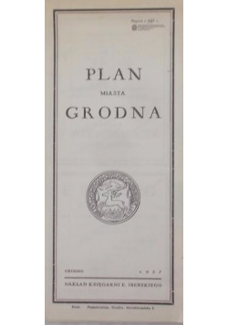 Plan miasta Grodna, 1937 r.