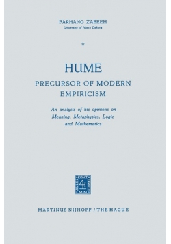 Hume Precursor of modern empiricism