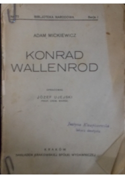 Konrad Wallenrod, 1924r.