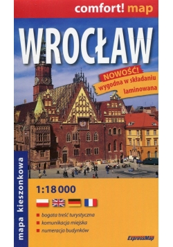 Wrocław comfort! map mapa kieszonkowa 1:18 000
