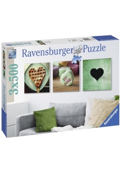Puzzle Symbole miłości 3x500