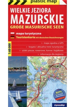 Wielkie Jeziora Mazurskie mapa turystyczna 1:60 000