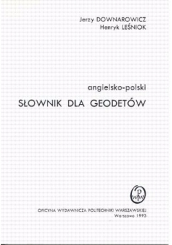 Angielsko-polski słownik dla geodetów