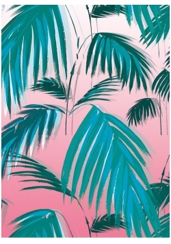 Karnet B6 z kopertą Sunset Palms