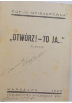 "Otwórz to Ja.."-1930r.