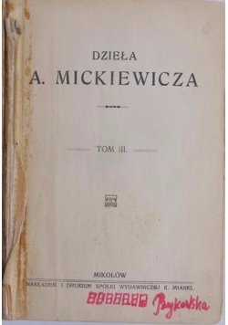 Dzieła,tom III,1922 r.