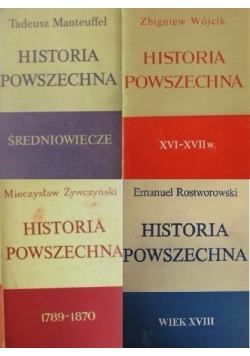 Historia powszechna , tom I-III i wiek XVIII