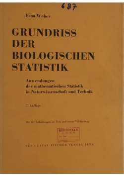 Grundriss der Biologischen Statistik