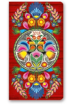 Kalendarz 2018 A6 11T kieszonkowy Folk