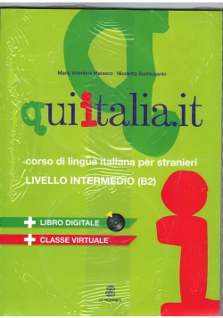 Qui Italia it livello intermedio B2 Podręcznik+DVD+CD MP3