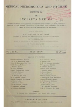 Medical Microbiology and Hygiene , 1949 r.