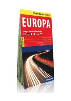 Europa mapa samochodowa Europy 1:4 500 000