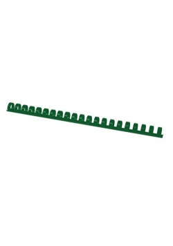 Plastikowe grzbiety do bindowania A4 14mm 100 sztuk zielone
