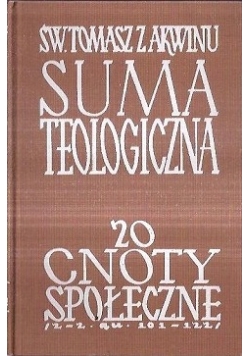 Cnoty społeczne pokrewne sprawiedliwości Tom 20