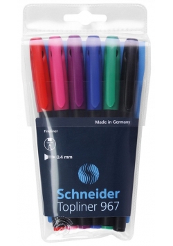 Cienkopisy Schneider Topliner 967 6 sztuk