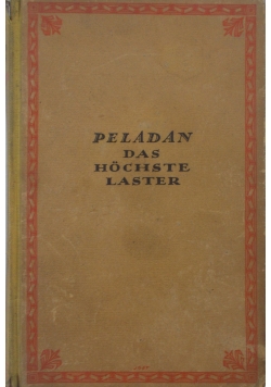 Das hochste laster, 1923r