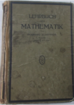 Lehrbuch der mathematik, 1919 r.