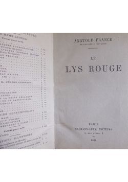 Le Lys Rouge