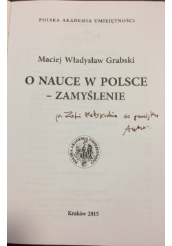 O nauce w Polsce - zamyślenie.