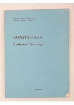 Konstytucja Królestwa Norwegii