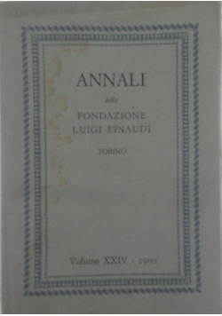Annali della fondazione luigi einaudi, Volume XXIV