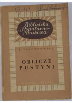Oblicze pustyni