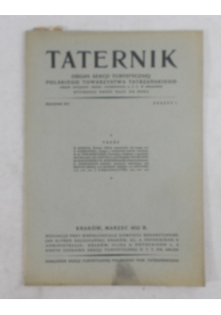 Taternik rocznik XIII, 1929 r.