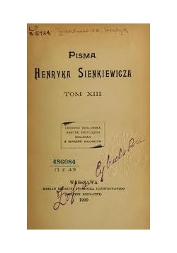 Pisma Tom XIII,1900 r.