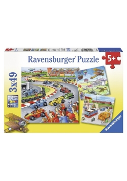 Puzzle Samoloty i auta 3x49