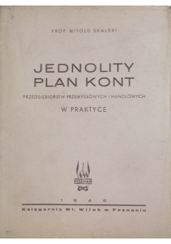 Jednolity plan kont, 1946r.