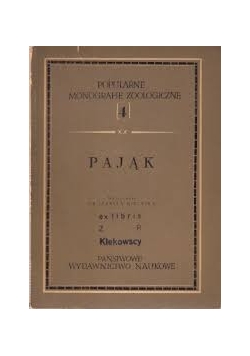 Popularne monografie zoologiczne 4 Pająk