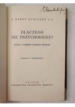 Dlaczego nie przychodzisz, 1948
