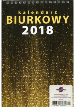 Kalendarz 2018 KBA5 Biurkowy A5 złoty