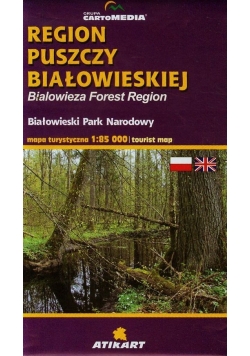 Region Puszczy Białowieskiej mapa turystyczna