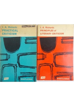 Principles of literary criticism/Practical criticism