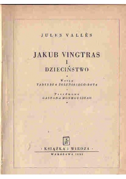 Jakub Vingtras i dzieciństwo