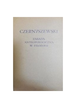 Zasada antropologiczna w filozofii