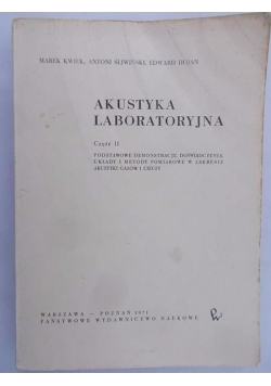 Akustyka laboratoryjna, część II