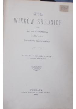 Historya sztuki Tom II,1903r.