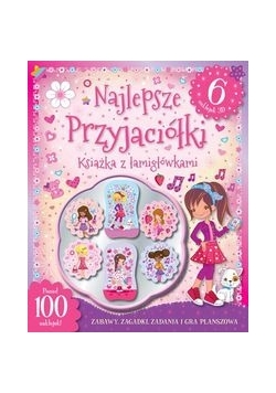 Najlepsze przyjaciółki Ksiażka z łamigłówkami 6 naklejek 3D
